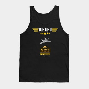Birthday Present For Dad, Top Dad, Fathers Day, Dad, Father, Daddy, Birthday Gifts For Dad, Papa Gifts, Family, Top Dad Five Star Ratings Tank Top